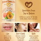 Advertisement for Natural Born Oils apricot kernel oil with product packaging and usage benefits.