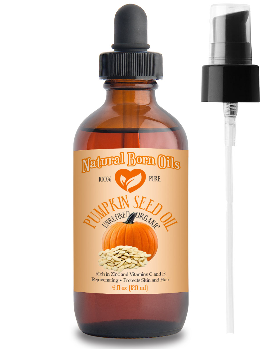 Pumpkin Seed Oil 100% Pure Organic, Natural Moisturizer for Skin and Hair